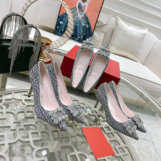 Woolen Cloth High Heels Women Party Shoes Pumps