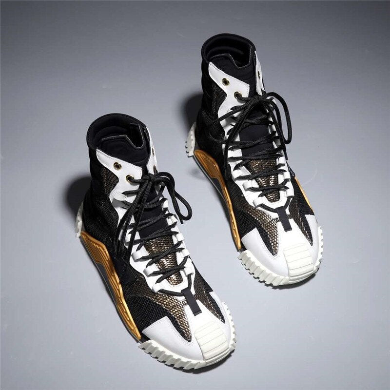 Thick Bottom Sneakers Women Lace Up Breathable Casual Shoes