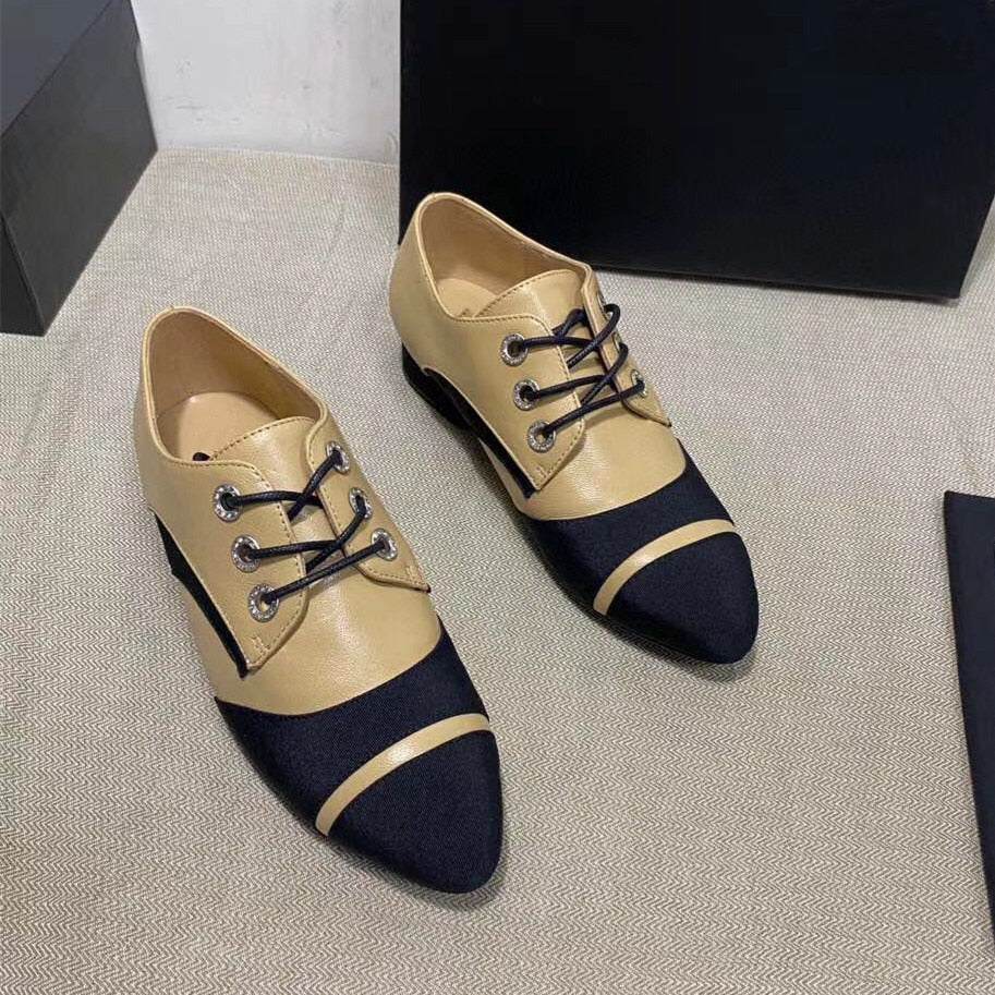 Women Patchwork Mixed Colors Pumps