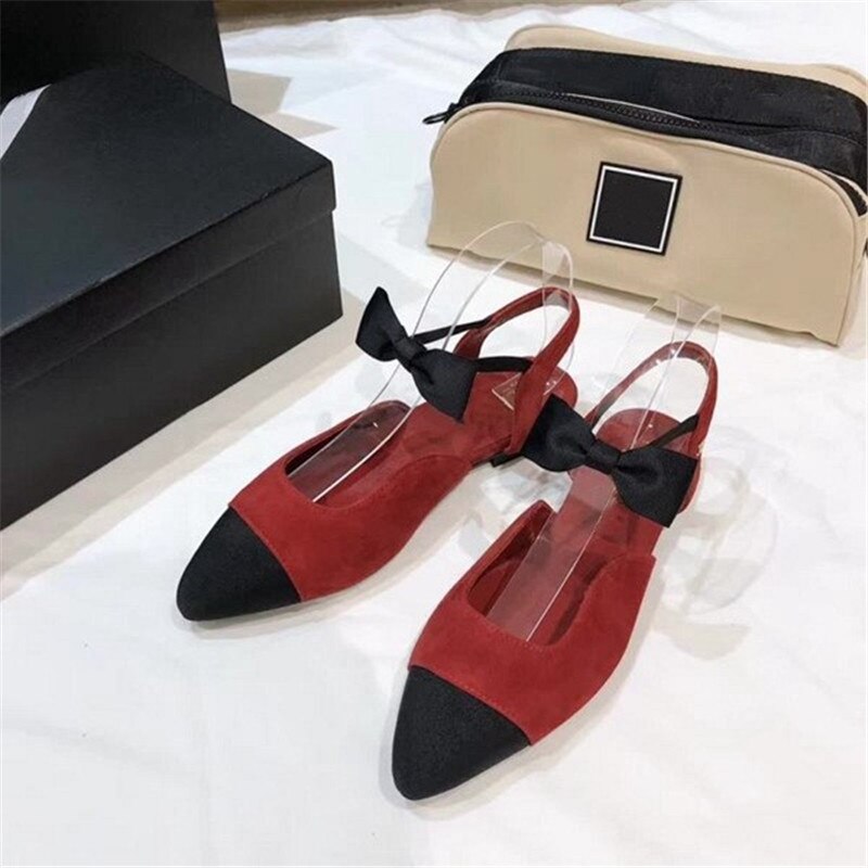 Women flat shoes genuine leather Ankle Bow-knot flats