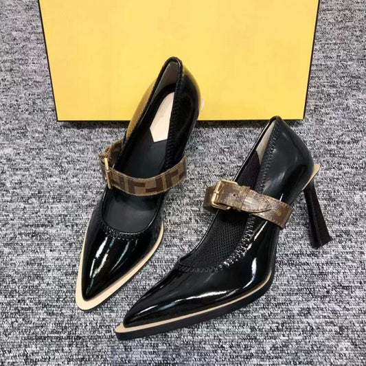 Black Patent Leather Women Pumps Sexy Pointy Toe High Heels