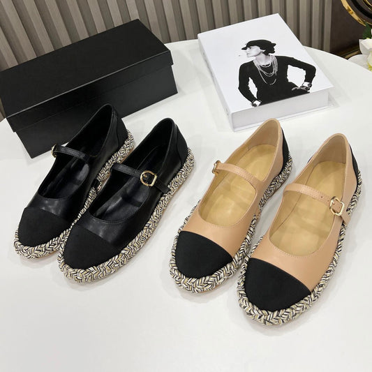 WomenLoafers Really Sheepskin Flat Espadrille  Mary Janes Shoes