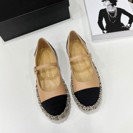 WomenLoafers Really Sheepskin Flat Espadrille  Mary Janes Shoes