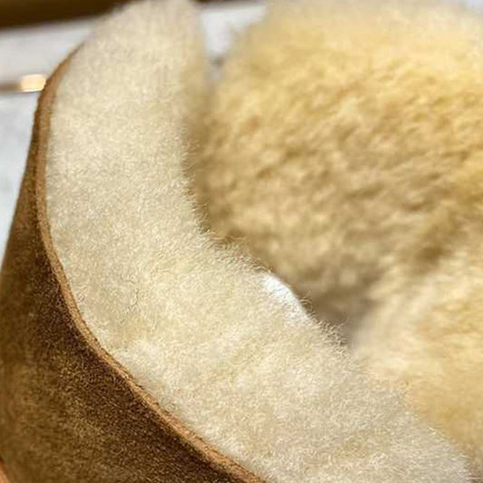 Women Real Leather Shoes Thick Heel Ankle Boots