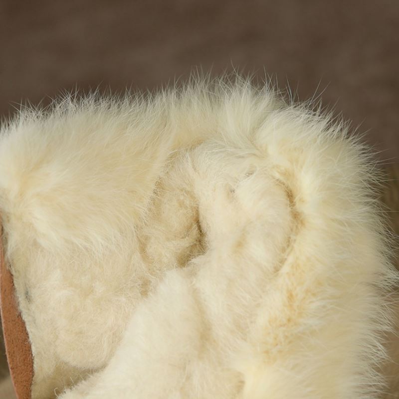 Women Short Boots Genuine Leather Thick Fur