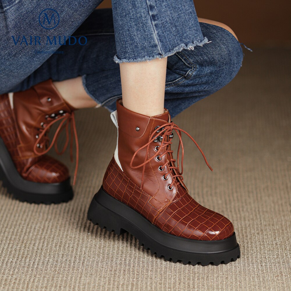 Thick Bottom Elegant Fashion  Motorcycle Boot For Women