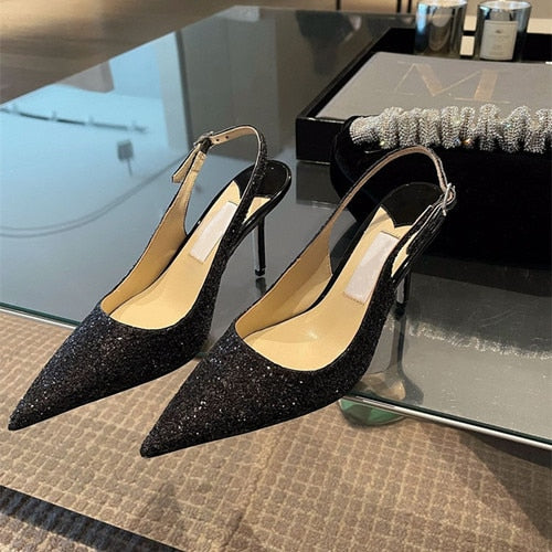 ハイヒール レディースシューズ ブライズメイド ミッドヒールサンダル