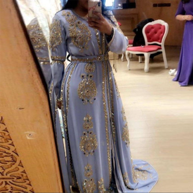 Luxury Beaded Evening Dresses Karakou Morocco Prom Gowns