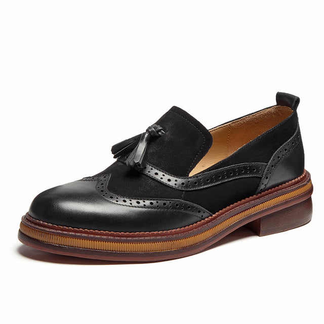 Women  Genuine Leather Slip On Flats