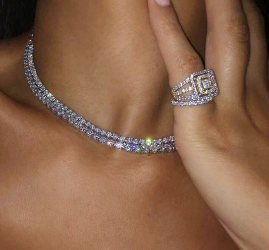 4mm ennis Necklace For Women Hiphop Zirconia