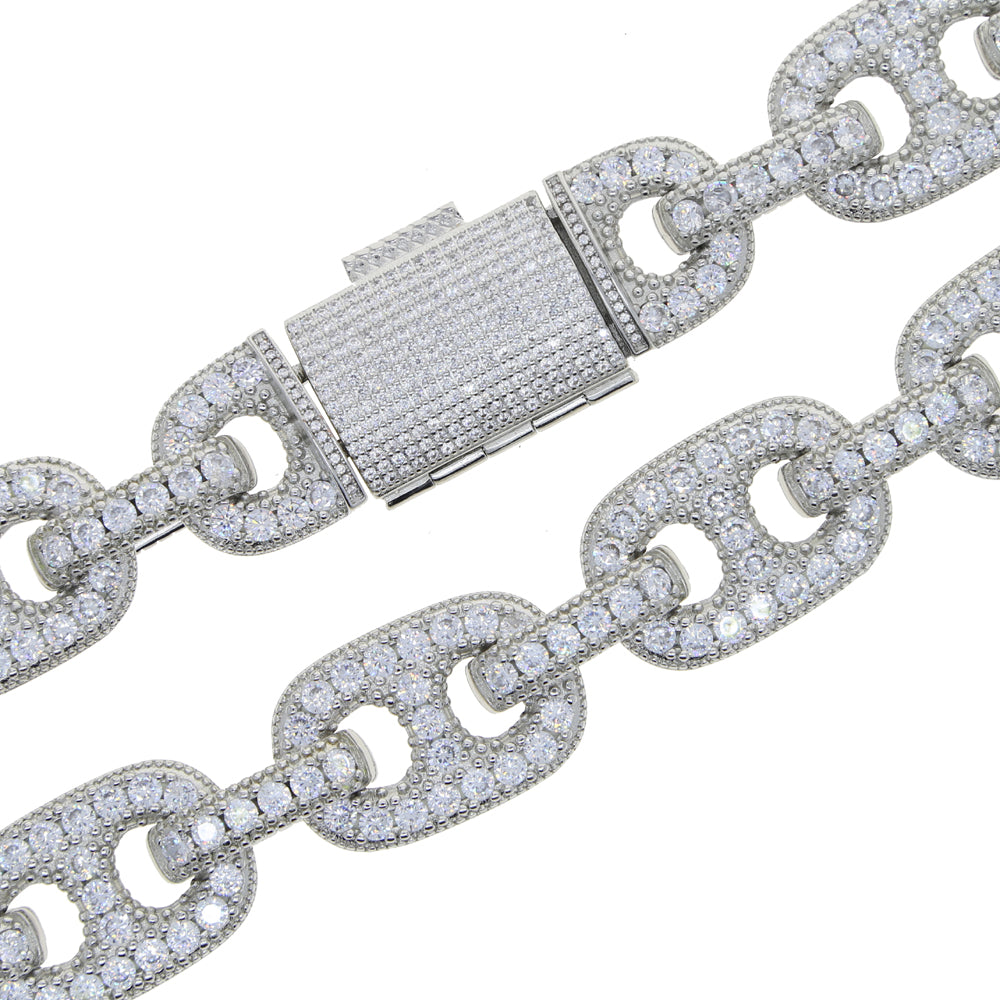 Men Iced Out Sparking Cubic Zirconia HIP HOP Jewelry