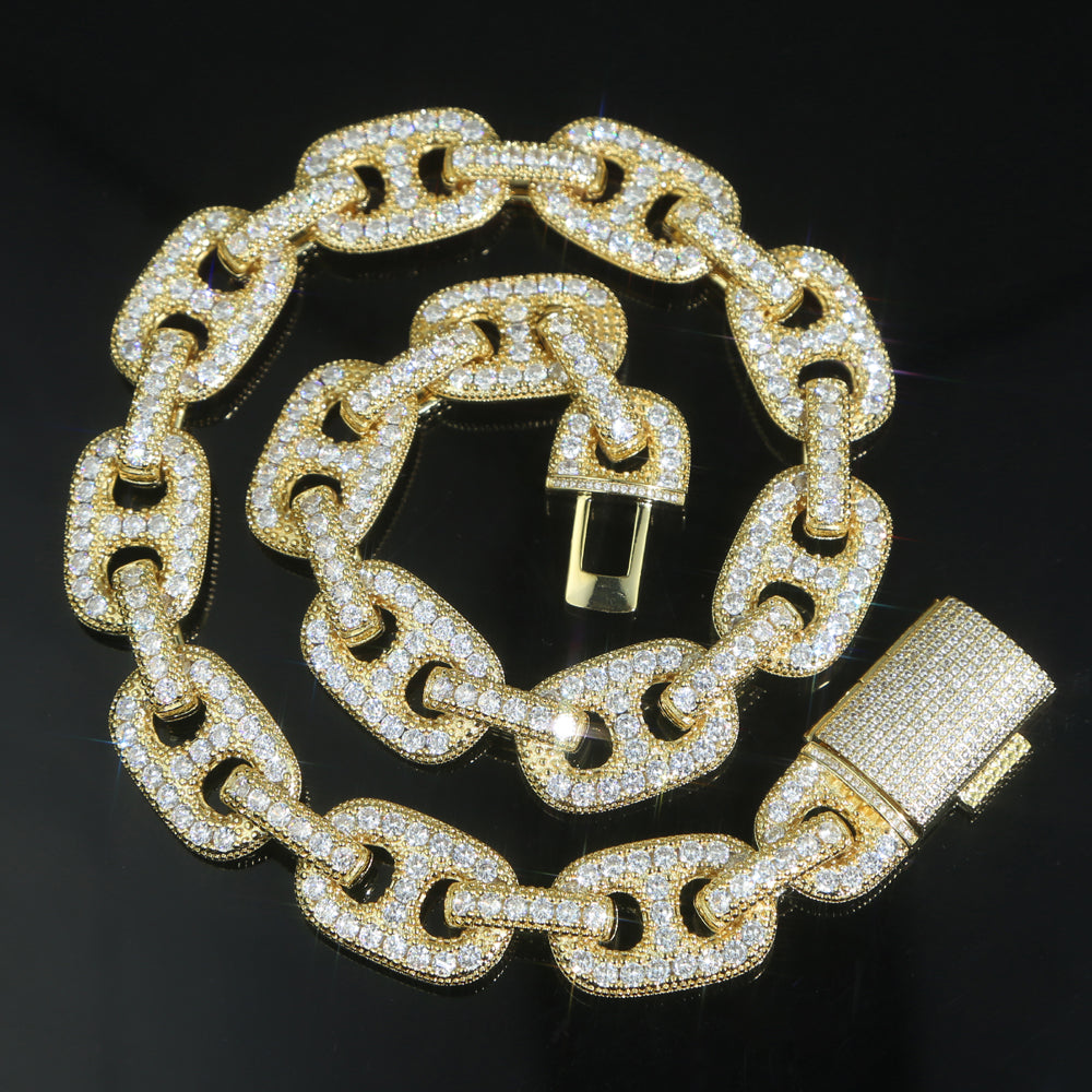 Men Iced Out Sparking Cubic Zirconia HIP HOP Jewelry