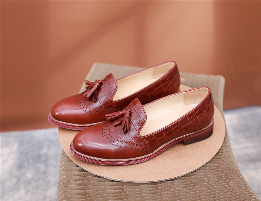 Women Flat Casual Tassel Oxford Shoes Loafers Moccasins