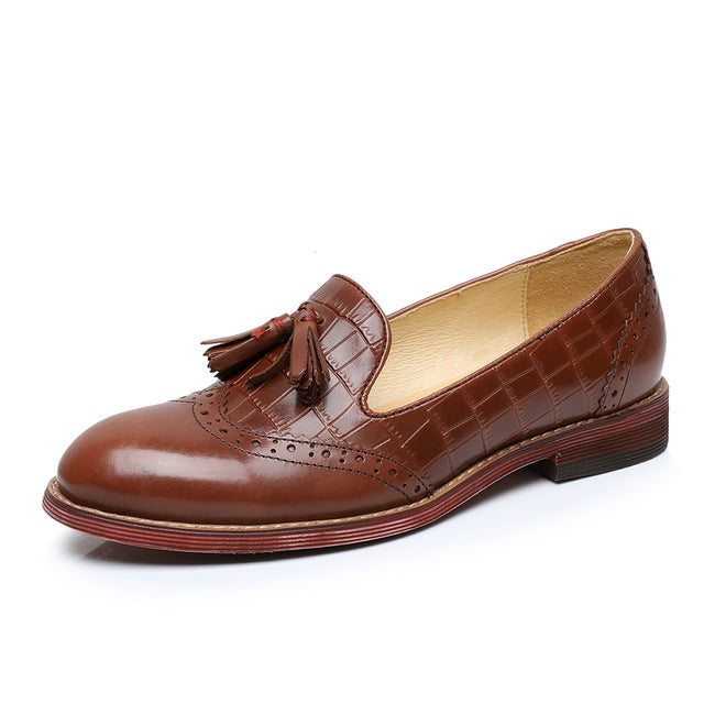 Women Flat Casual Tassel Oxford Shoes Loafers Moccasins