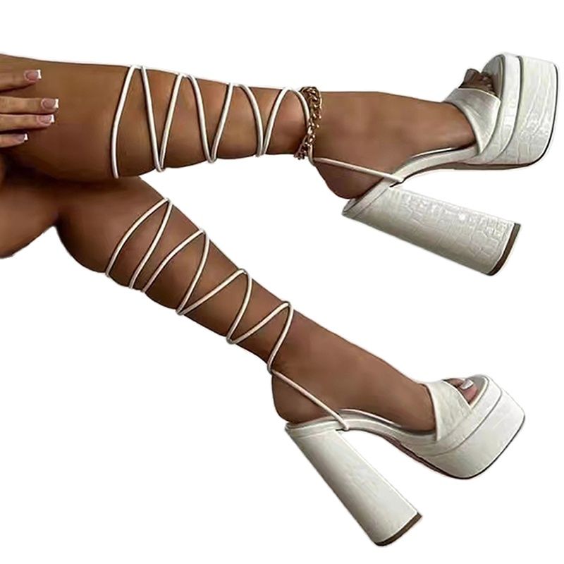 Summer casual pink heels Women Sandals Platform