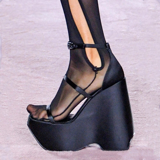 夏カジュアルオープントゥサンダルプラットフォーム