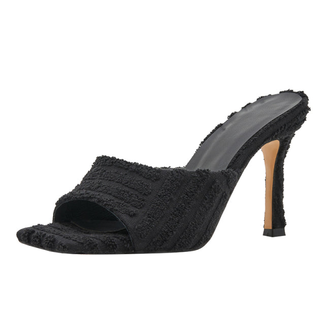 Women Open Slippers Peep Toe stilettos Heels
