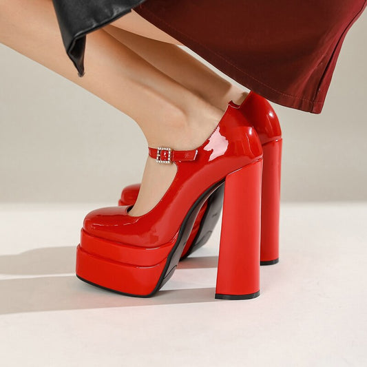 Spring Autumn Women chunky heels Sandals Platform