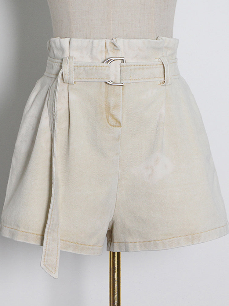 Casual Plain Loose Two Piece Set Women Stand Collar Long Sleeve Top