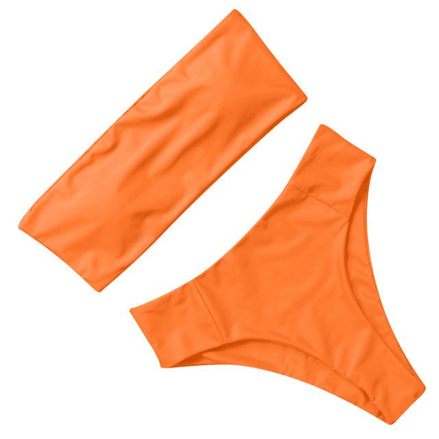 High Waist Bikini Set Sexy Swimsuit Women Push Up Swimwear