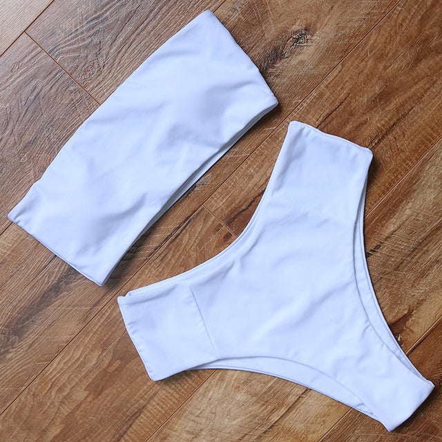 High Waist Bikini Set Sexy Swimsuit Women Push Up Swimwear