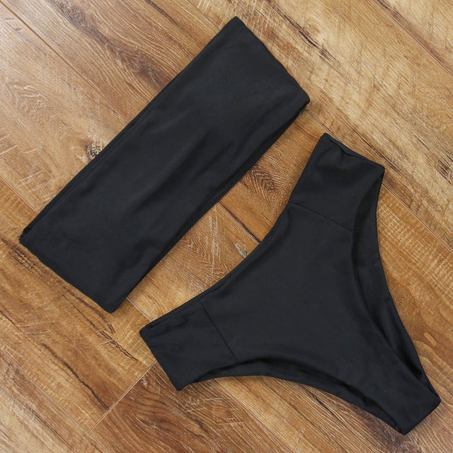 High Waist Bikini Set Sexy Swimsuit Women Push Up Swimwear