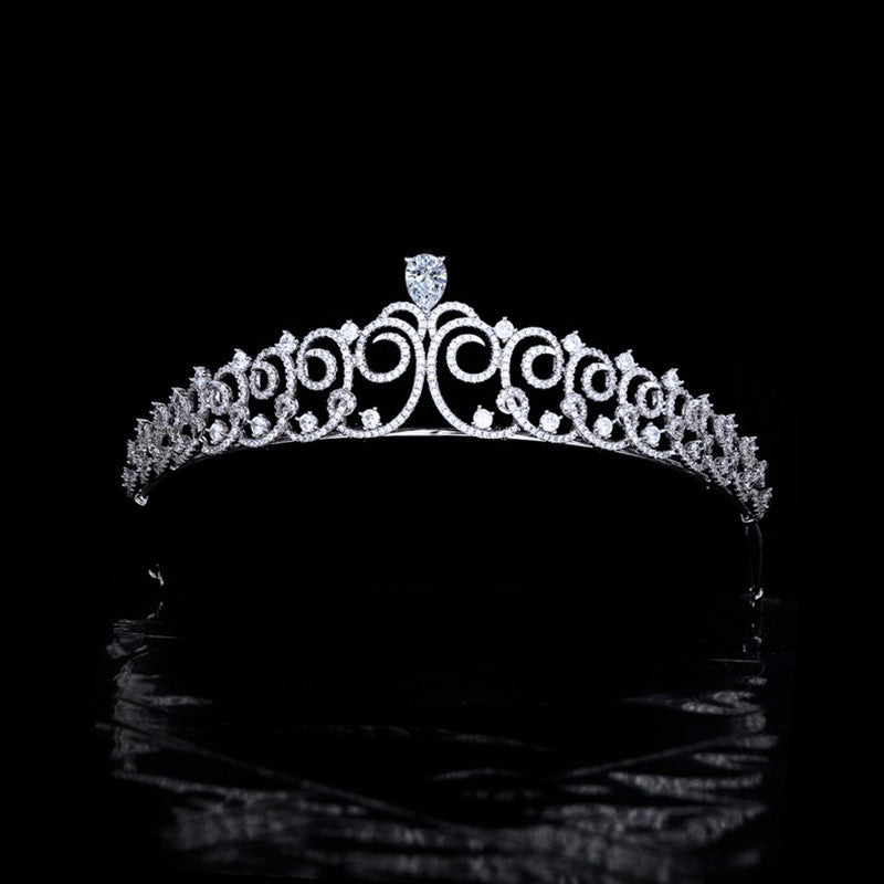 Simple Bridal Zircon Crown Hairband Hair Accessories Wedding Jewelry