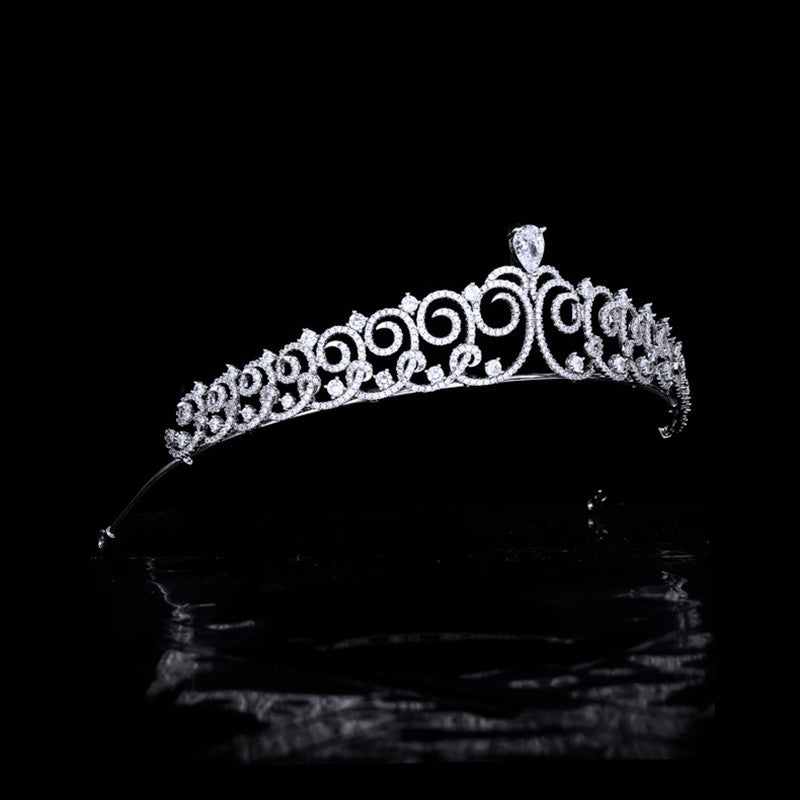 Simple Bridal Zircon Crown Hairband Hair Accessories Wedding Jewelry