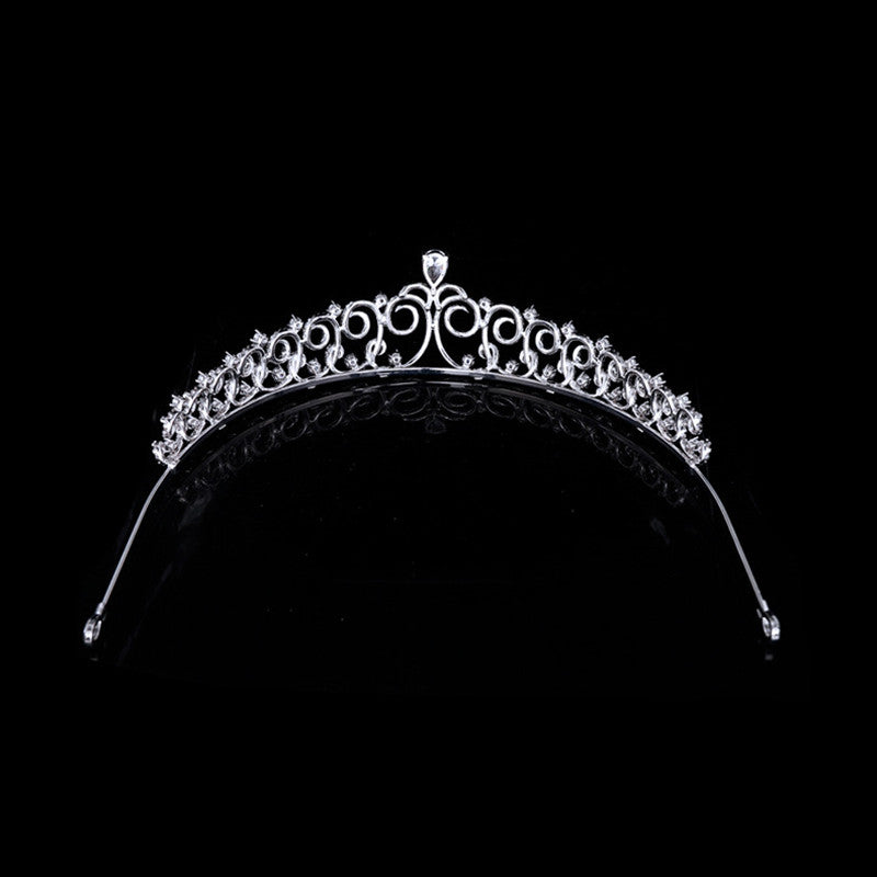 Simple Bridal Zircon Crown Hairband Hair Accessories Wedding Jewelry