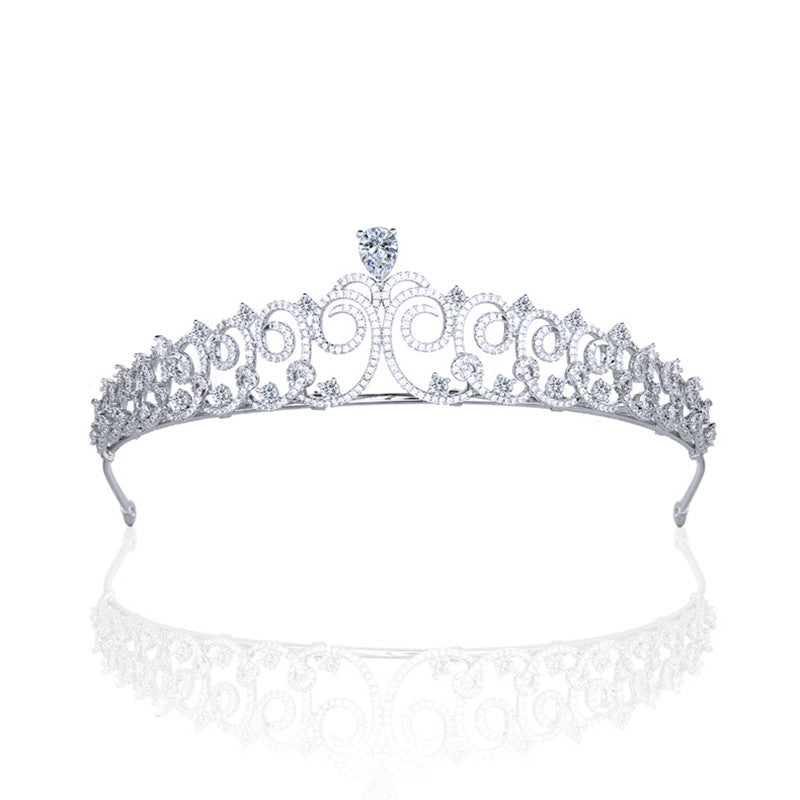 Simple Bridal Zircon Crown Hairband Hair Accessories Wedding Jewelry