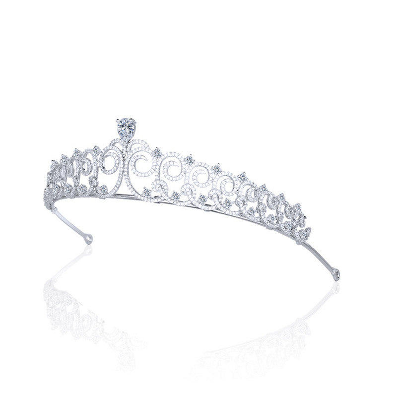 Simple Bridal Zircon Crown Hairband Hair Accessories Wedding Jewelry