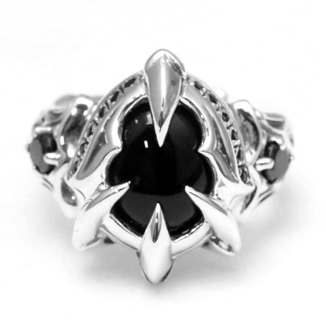 men's hip-hop retro beast claw gemstone ring