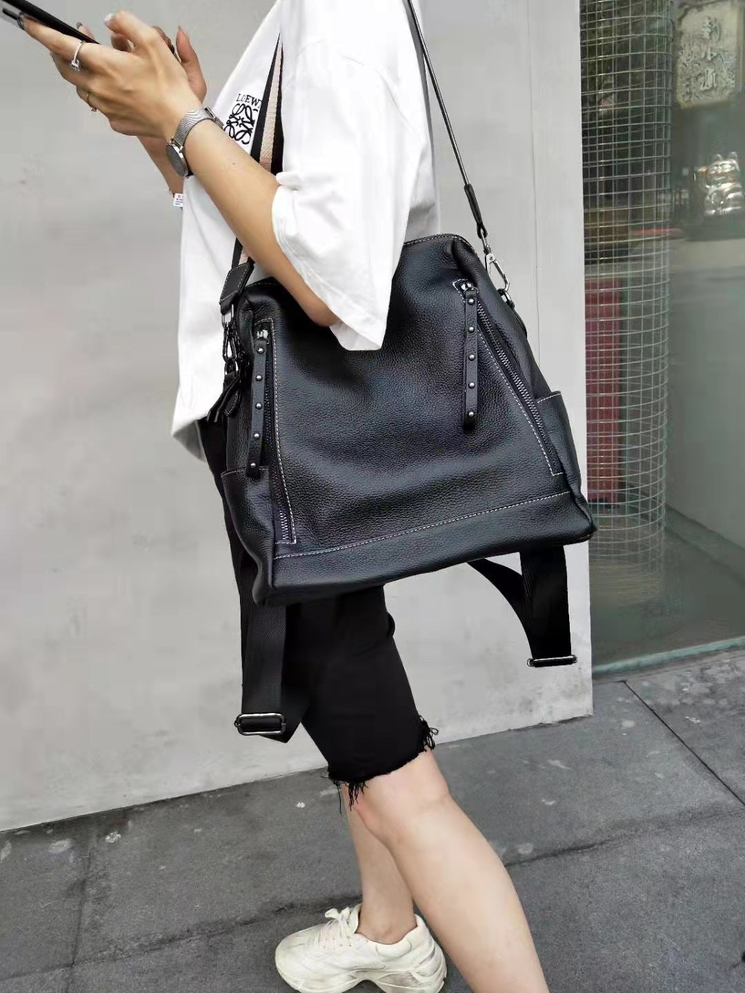 Fashion Women Backpack High Quality Youth Real Leather Backpacks