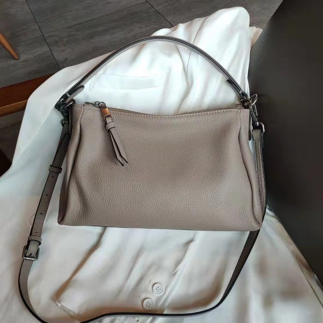 Blue Natural Cowskin Women Handbag