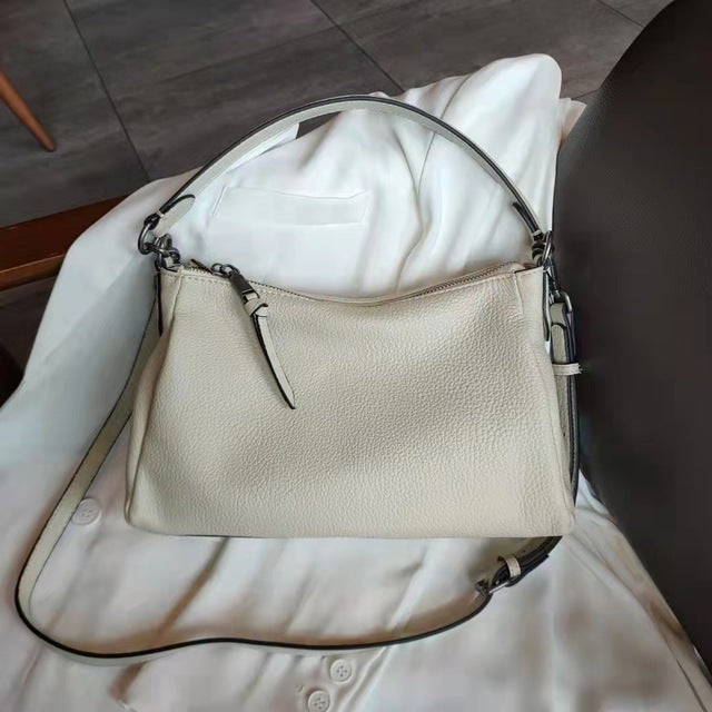 Blue Natural Cowskin Women Handbag