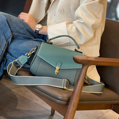 Retro Creamy-white Solid Color Women Shoulder Bag