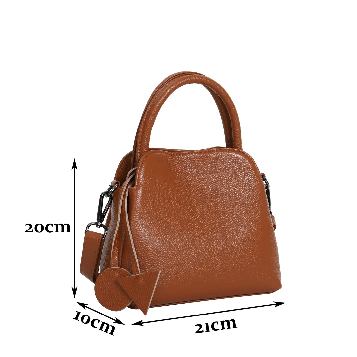 Chic First Layer Cowhide Leather Women Handbag 2 Sizes