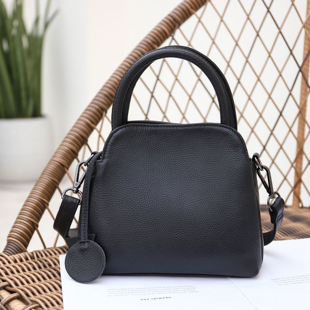 シックな第一層牛革レディースハンドバッグ 2サイズ