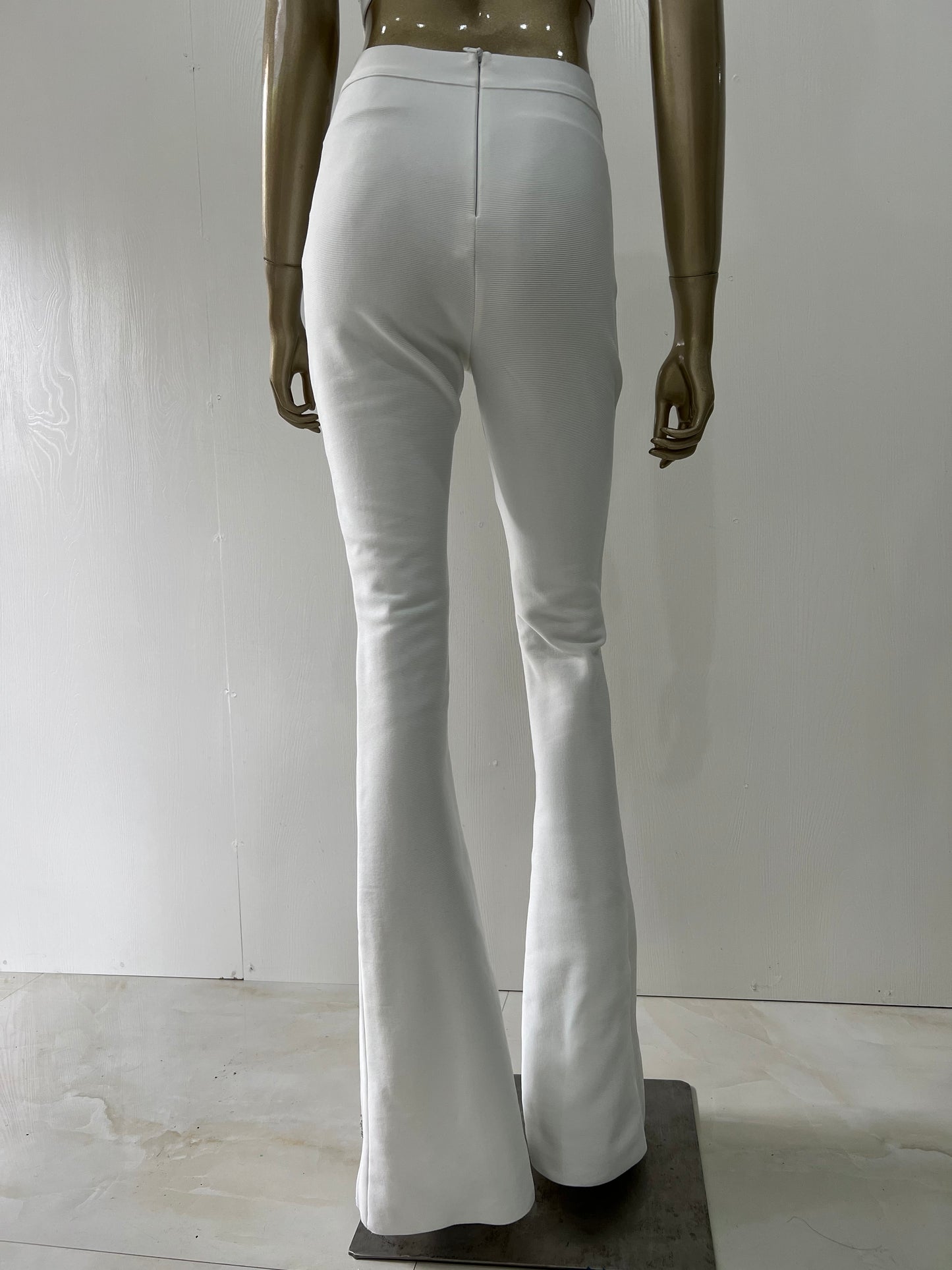 Sexy Black Red White Crystal Dianonds Flare Bandage Pants