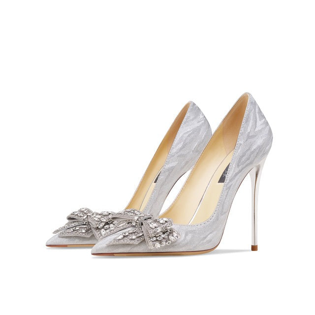 Women Shiny Sexy High Heels Stilettos Prom Pumps