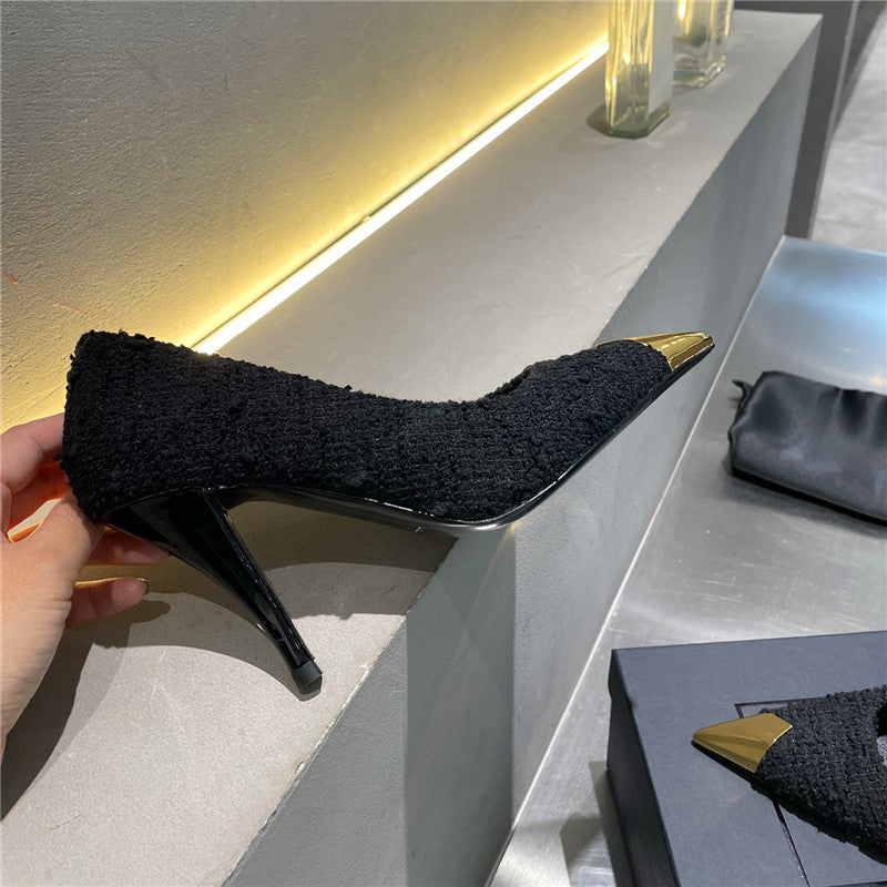 Ladies high heels pointed toe stiletto high heels