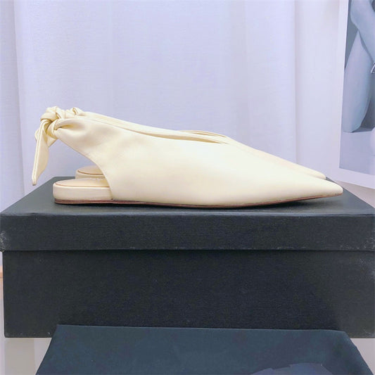 レディース シングルシューズ ポインテッドトゥ フラット