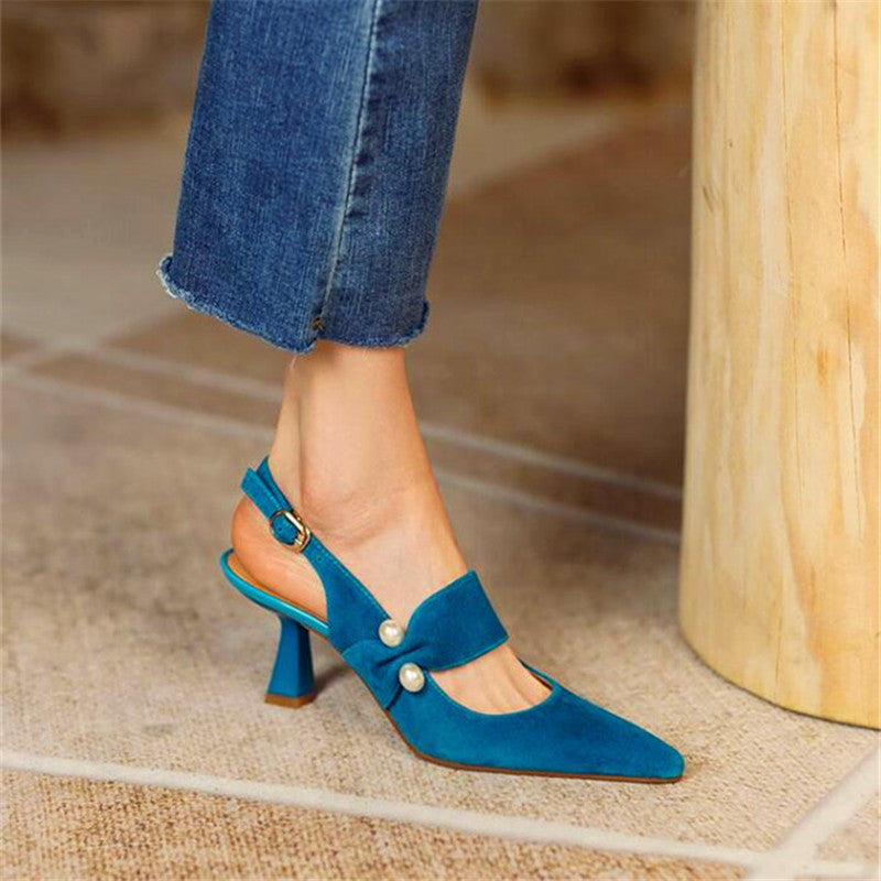 レディースハイヒールポインテッドトゥシューズ