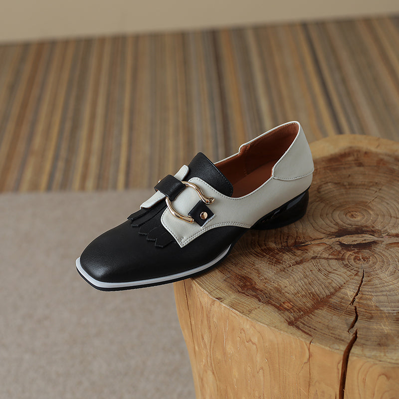 Women Oxfords Shoes Hand-made Leisure Slip On