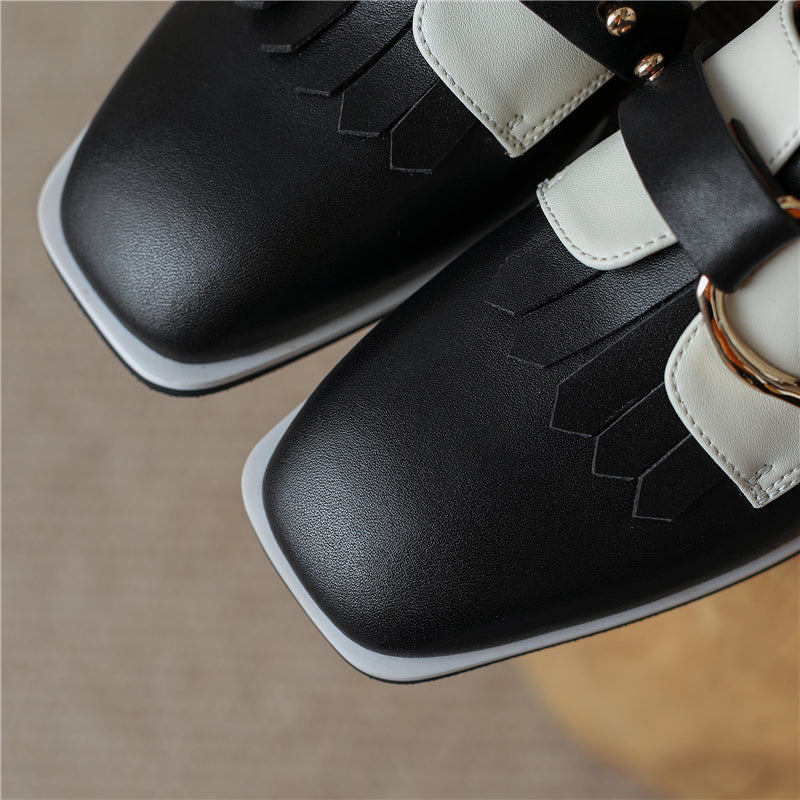 Women Oxfords Shoes Hand-made Leisure Slip On