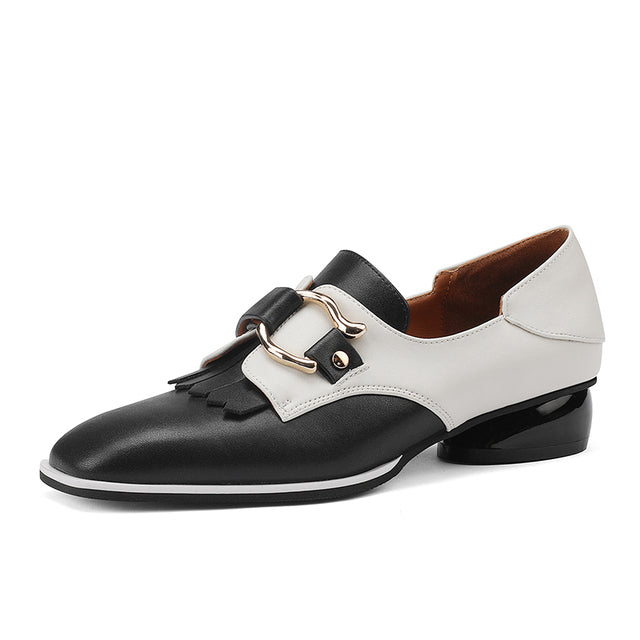 Women Oxfords Shoes Hand-made Leisure Slip On