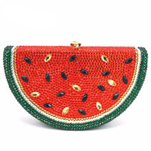 Load image into Gallery viewer, Luxury Crystal bag Watermelon Pattern Evening Bag Diamond Luxury Crystal Clutch Bag Lovely Fruit Ladies Party Purse Handbag 321 - LiveTrendsX
