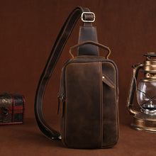 Load image into Gallery viewer, Cross Body Cowhide Shoulder Bag
