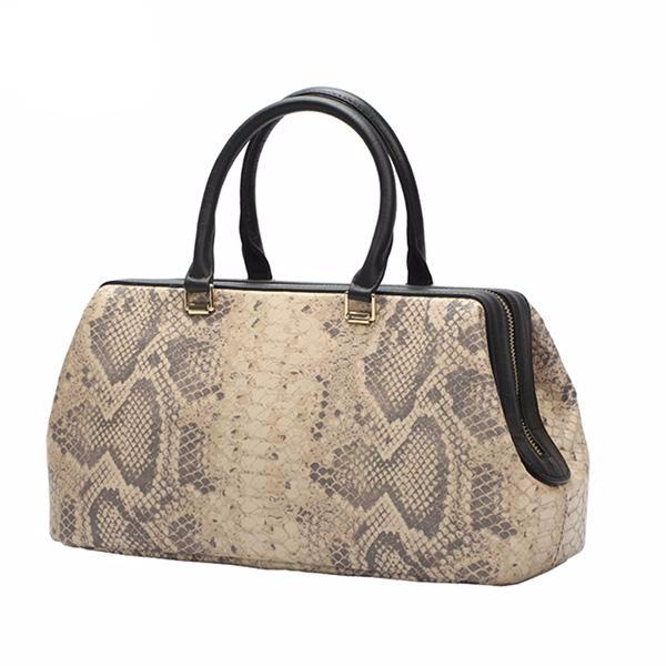 Python Pattern Luxury Doctor Women Handbags designer Genuine Cow Leather Bag Female Bolsa Feminina New Arrive - LiveTrendsX