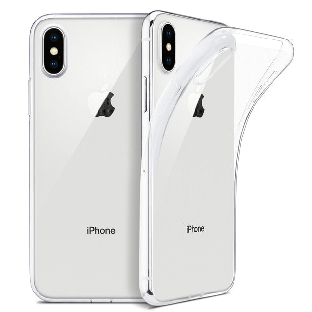 For iPhone X Case, WEFOR Slim Clear Soft TPU Cover Support Wireless Charging for Apple 5.8